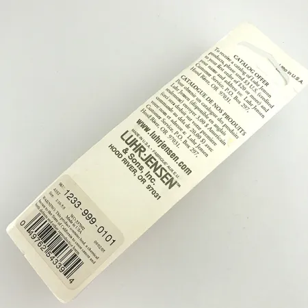 Luhr Jensen Krocodile Stubby, 2/3oz Hammered Gold / Red fishing spoon #6086