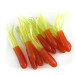  Creme Lure Co Creme Mini Tail soft bait UV 12pcs,  Orange / Green UV Glow in UV light, Fluorescent fishing #13374