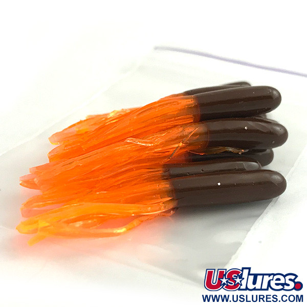  Creme Lure Co Creme Mini Tail soft bait UV,  Brown / Orange UV Glow in UV light, Fluorescent fishing #12298