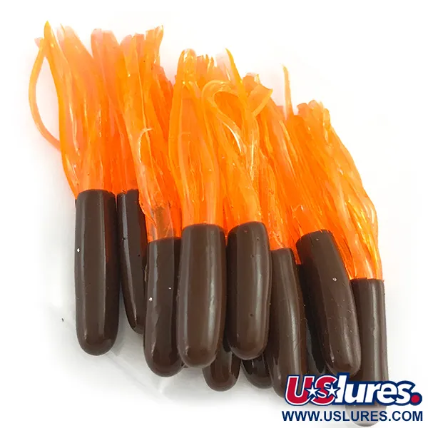 Creme Mini Tail soft bait UV, Brown / Orange UV Glow in UV light, Fluorescent fishing #12298