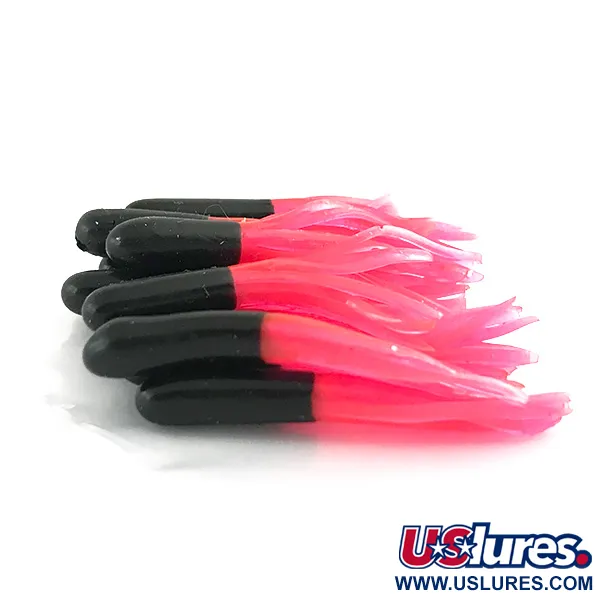 Creme Mini Tail soft bait UV, Black / Pink / UV Glow in UV light, Fluorescent fishing #6127