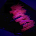  Creme Lure Co Creme Mini Tail soft bait UV,  Black / Pink / UV Glow in UV light, Fluorescent fishing #6093