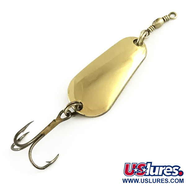 Vintage  Glen Evans Glen L Evans​ Sunbeam, 1/3oz Gold fishing spoon #6097