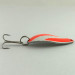 Vintage  Seneca Little Cleo UV, 1/4oz Orange / Nickel fishing spoon #6108