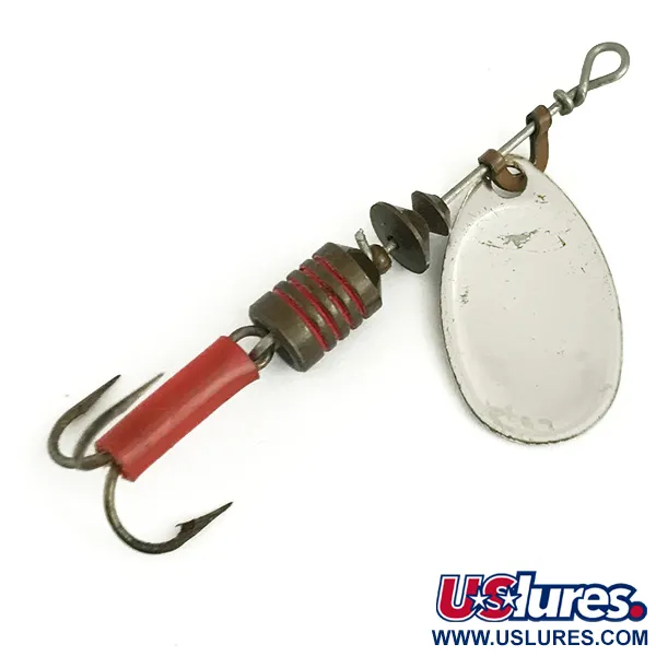 Vintage   Mepps Aglia 1, 1/8oz Silver spinning lure #6111