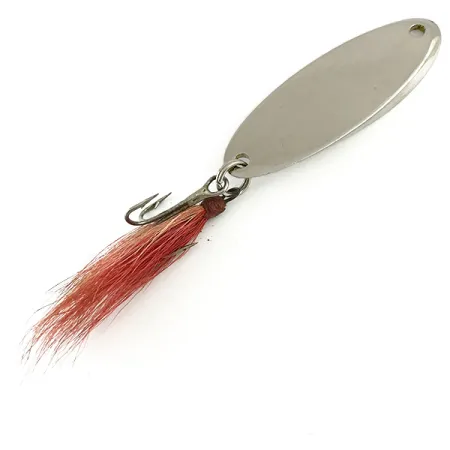 Vintage Weber MrChamp, 3/4oz Nickel fishing spoon #6130