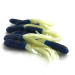  Creme Lure Co Creme Mini Tail soft bait UV 20pcs,  Blue / White UV Glow in UV light, Fluorescent fishing #14569