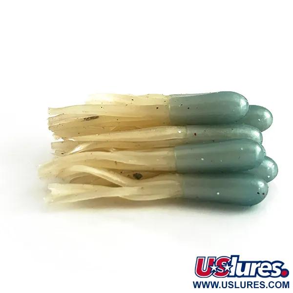 Creme Mini Tail soft bait Glow - Glow In Dark, Light Blue / White Phosphorescent Glow in Dark fishing #6139