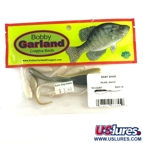 Bobby Garland Baby Shad Pearl White; 2 in.