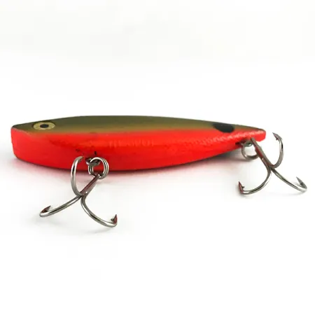 Vintage Lipless Cotton Cordell TH, 1/2oz Green / Orange fishing lure #6150