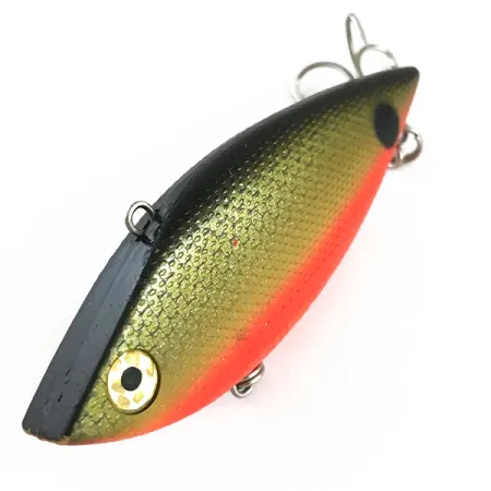 Vintage Lipless Cotton Cordell TH, 1/2oz Green / Orange fishing lure #6150