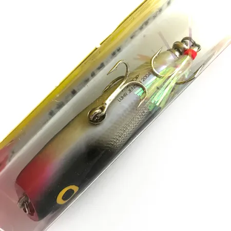 Luhr Jensen P.J.POP Wooden Hand-made lure, 3/5oz Silver / Black fishing lure #6151