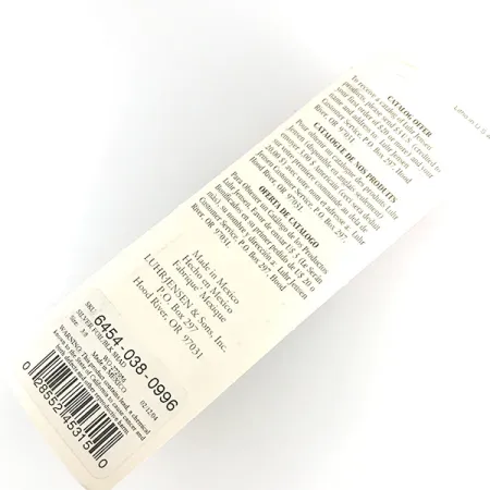 Luhr Jensen P.J.POP Wooden Hand-made lure, 3/5oz Silver / Black fishing lure #6151