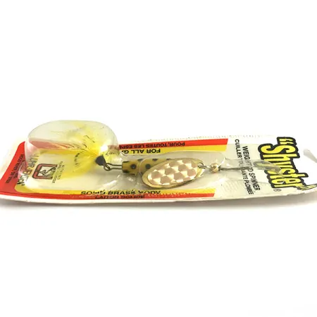 Luhr Jensen Shyster, 1/3oz Yellow / Gold / Hologram spinning lure #6152