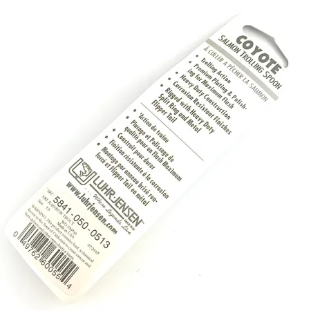 Luhr Jensen Coyote Spoon 5, 3/5oz Rainbow Trout fishing spoon #6153