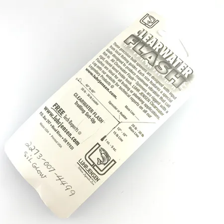 Luhr Jensen ClearWater Flash UV, 1/4oz Silver / Hammered Silver / Fluorescent Green spinning lure #6154