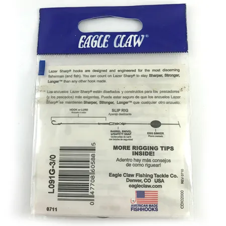 Other Eagle claw #3/0 Jig Hooks, Black fishing #6160