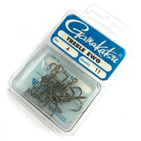 Gamakatsu Treble Hooks #4 12pcs