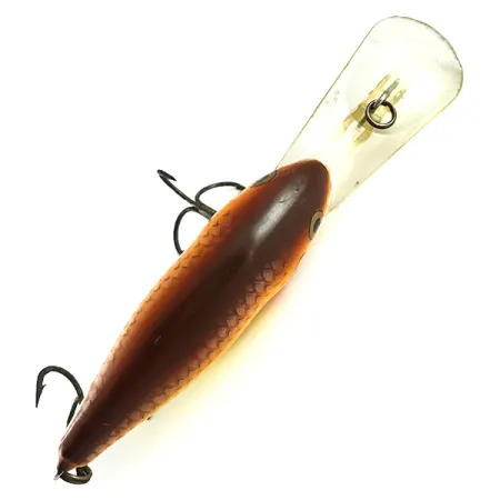 Vintage Rapala RAPALA RISTO RAP, 3/5oz Yellow / Brown fishing lure #6163