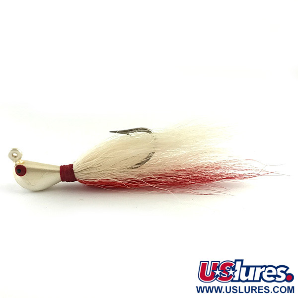 Vintage  Northland tackle Northland Sting'r Bucktail Jig , 1/2oz White / Red fishing #6177