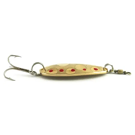 Vintage Acme Fish Hawk, 1/3oz Gold / Red fishing spoon #6178