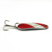 Vintage   Herter's Hudson bay spoon, 1/4oz Red / White / Nickel fishing spoon #6191