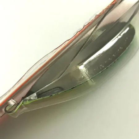 Weedless Johnson Silver Minnow, 3/4oz Orange / Green / Yellow / Nickel / UV Glow in UV light, Fluorescent fishing spoon #6192