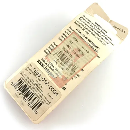 Luhr Jensen Krocodile Die #4, 1/2oz Nickel fishing spoon #6194