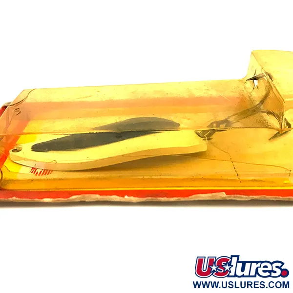 Luhr Jensen Krocodile Stubby, 3/4oz White / Rainbow Blue fishing spoon #6197