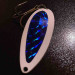  Luhr Jensen Krocodile Stubby, 3/4oz White / Rainbow Blue fishing spoon #6197
