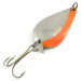 Vintage  Acme K.O. Wobbler, 3/4oz Nickel / Orange fishing spoon #6203