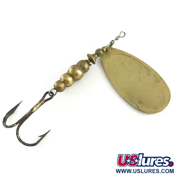 Vintage   Mepps Aglia 5, 1/2oz Brass spinning lure #6216