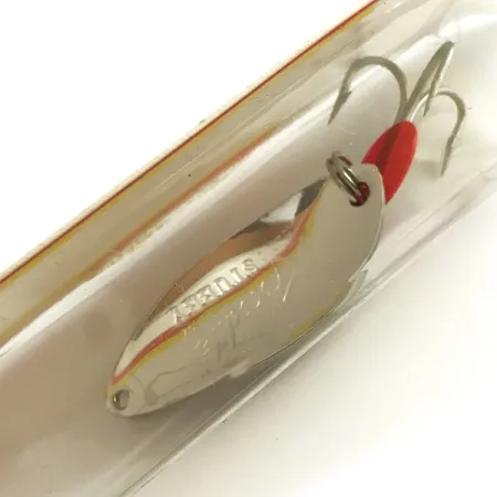 Luhr Jensen Krocodile Stubby, 2/3oz Hammered Nickel fishing spoon #6221