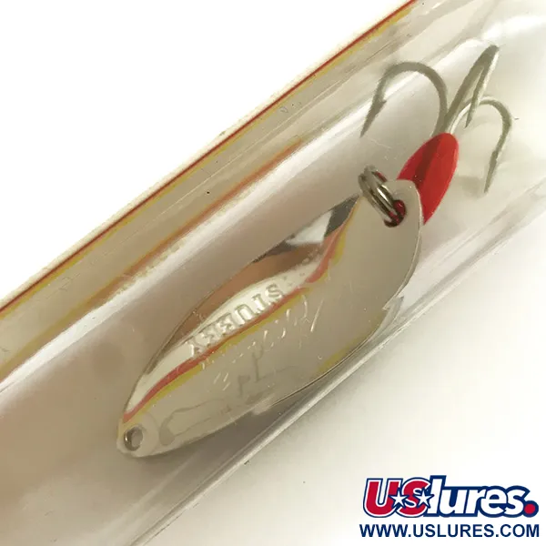 Luhr Jensen Krocodile Stubby, 2/3oz Hammered Nickel fishing spoon #6221