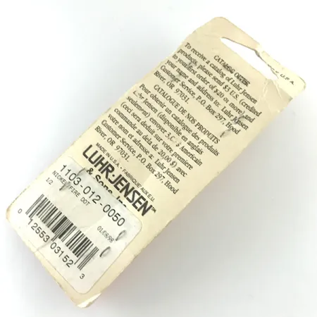 Luhr Jensen Les Davis Hotrod, 1/2oz Nickel / Red Dot UV fishing spoon #6229