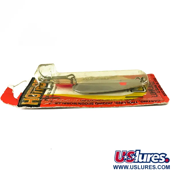 Luhr Jensen Les Davis Hotrod, 1/2oz Nickel / Red Dot UV fishing spoon #6229