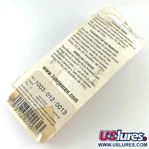  Luhr Jensen Krocodile Die #4, 1/2oz Nickel fishing spoon #6230