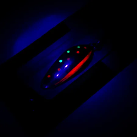 Luhr Jensen Krocodile Stubby, 2/5oz Trout UV Glow in UV light, Fluorescent fishing spoon #6231