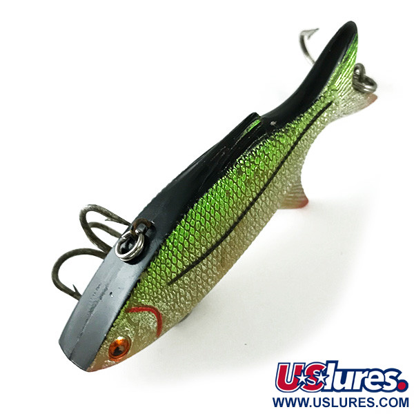 Fishing Lure Art, Blue and Green Striped Bass Plugs, Original Watercolor,  One of A Kind, Handpainted, Gift for Fisherman 