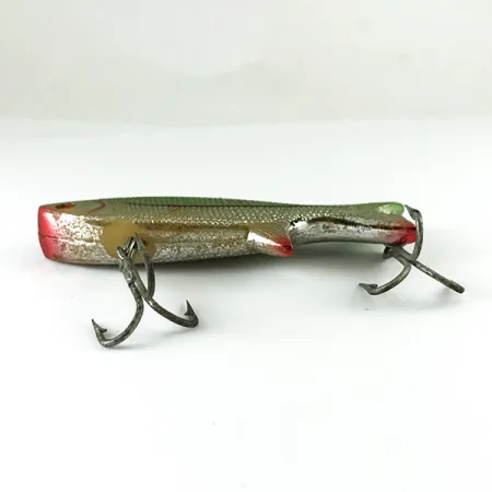 Vintage Other Doll Fish Lipless, 1/2oz Silver / Green fishing lure #6233