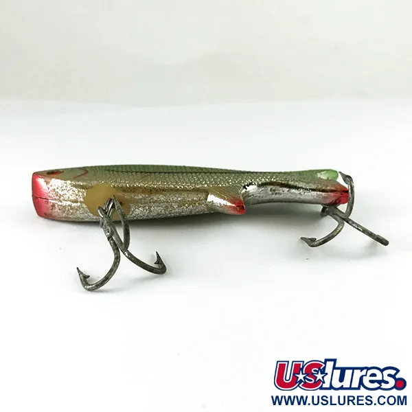 Vintage Other Doll Fish Lipless, 1/2oz Silver / Green fishing lure #6233