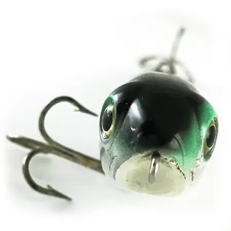 Vintage Bass Pro Shops XTS Pencil Plug, 1/2oz Gray / Green fishing lure #6240