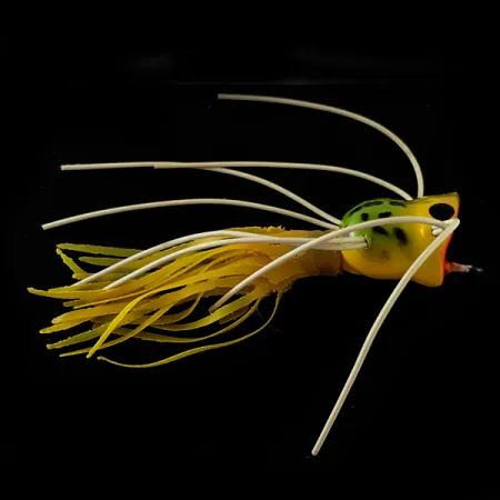 Vintage Fred Arbogast Hula Popper, 1/16oz Frog fishing lure #6241
