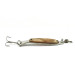 Vintage   Worth Demon Abalone Spoon, 3/16oz Nickel / Solid Pearl fishing spoon #6250