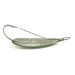 Vintage   Weedless Johnson Silver Minnow, 3/4oz Green / Nickel / Orange UV Glow in UV light, Fluorescent fishing spoon #6259