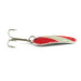 Vintage   Herter's Hudson bay spoon, 1/4oz Red / White / Nickel fishing spoon #6261