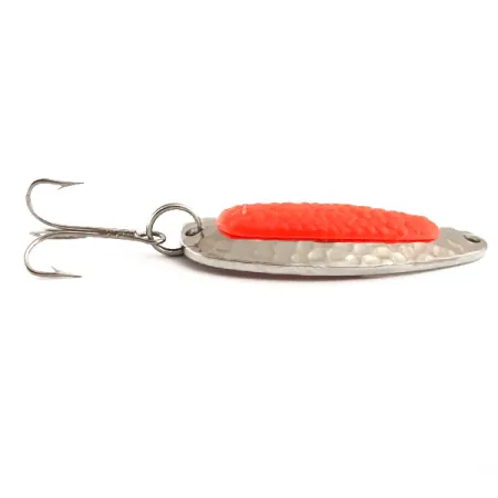 Vintage Blue Fox Pixee UV , 1/2oz Nickel / Orange fishing spoon #16114