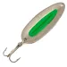 Vintage   Blue Fox Pixee UV , 1/4oz Hammered Nickel / Green fishing spoon #6271