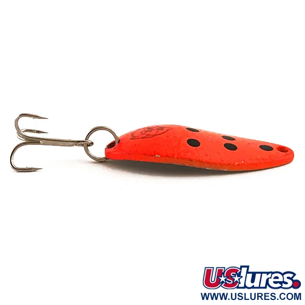 Vintage  Eppinger Dardevle Devle Dog 5200 UV, 1/4oz Red / Black / Nickel fishing spoon #6272