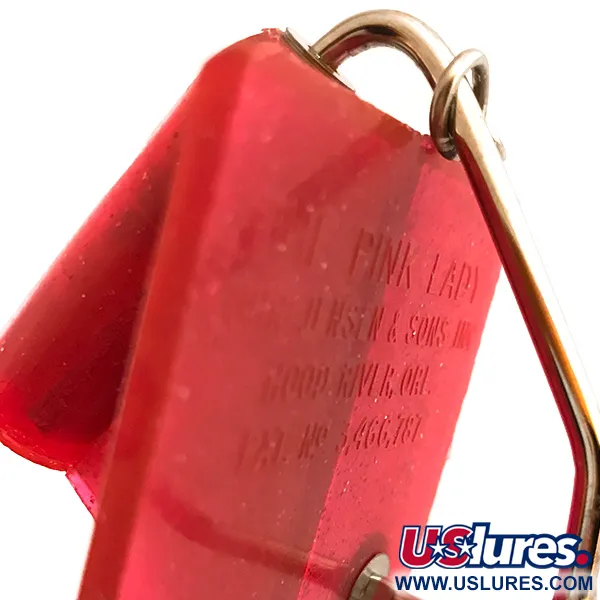 Vintage Luhr Jensen Pink Lady , 2oz Pink fishing #6276